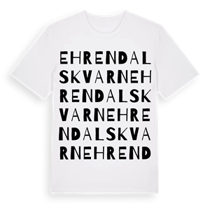 Ehrendals kvarn ordlek t-shirt – ekologisk bomull t-shirt från Pinshirt