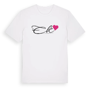Ek hjärta t-shirt – ekologisk bomull t-shirt från Pinshirt