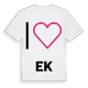 Jag älskar Ek t-shirt stort tryck