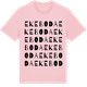 Pink Cotton t-shirt med Ekeboda ordlek t-shirt