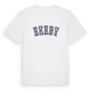Ekeby college t-shirt – ekologisk bomull t-shirt från Pinshirt