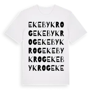 Ekeby Krog ordlek t-shirt – ekologisk bomull t-shirt från Pinshirt
