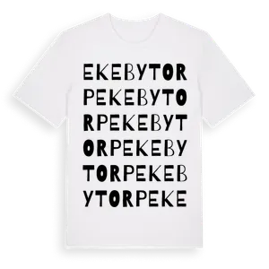 Ekebytorp ordlek t-shirt – ekologisk bomull t-shirt från Pinshirt