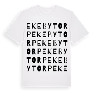 Ekebytorp ordlek t-shirt – ekologisk bomull t-shirt från Pinshirt