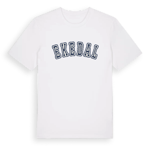 Ekedal college t-shirt – ekologisk bomull t-shirt från Pinshirt