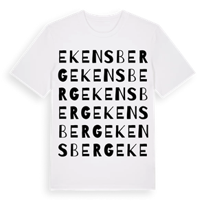Ekensberg ordlek t-shirt – ekologisk bomull t-shirt från Pinshirt