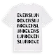 White t-shirt med Ekenslund ordlek t-shirt