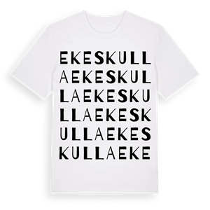 Ekeskulla ordlek t-shirt – ekologisk bomull t-shirt från Pinshirt