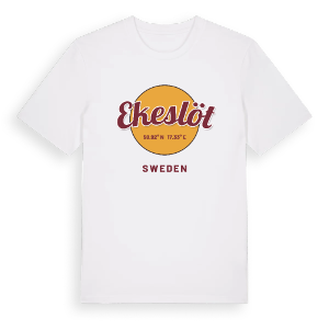 Ekeslöt cirkel t-shirt – ekologisk bomull t-shirt från Pinshirt