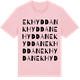 Pink Cotton t-shirt med Ekhyddan ordlek t-shirt