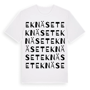 Eknäset ordlek t-shirt – ekologisk bomull t-shirt från Pinshirt