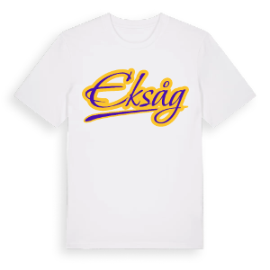 Eksåg baseball t-shirt – ekologisk bomull t-shirt från Pinshirt