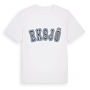 Eksjö college t-shirt – ekologisk bomull t-shirt från Pinshirt