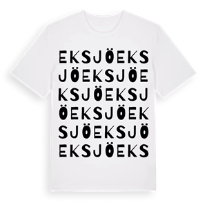 Eksjö ordlek t-shirt – ekologisk bomull t-shirt från Pinshirt