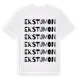 White t-shirt med Ekstumon ordlek t-shirt