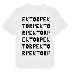 Ektorp ordlek t-shirt – ekologisk bomull t-shirt från Pinshirt