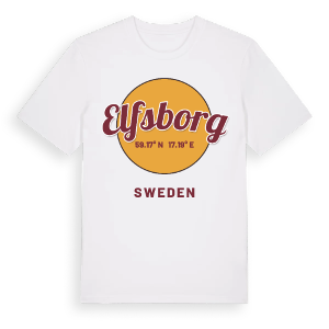 Elfsborg cirkel t-shirt – ekologisk bomull t-shirt från Pinshirt