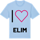 Blue Soul t-shirt med Jag älskar Elim t-shirt stort tryck