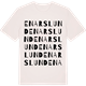 Vintage White t-shirt med Enarslund ordlek t-shirt