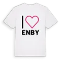 Jag älskar Enby t-shirt stort tryck