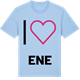 Blue Soul t-shirt med Jag älskar Ene t-shirt stort tryck