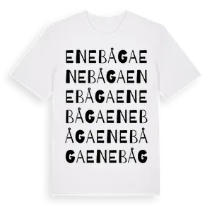 Enebåga ordlek t-shirt – ekologisk bomull t-shirt från Pinshirt