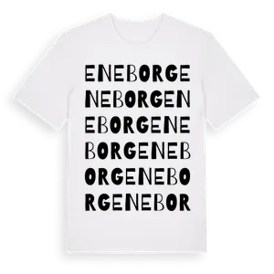 Eneborg ordlek t-shirt – ekologisk bomull t-shirt från Pinshirt