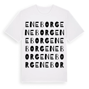 Eneborg ordlek t-shirt – ekologisk bomull t-shirt från Pinshirt