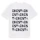 White t-shirt med Enesta ordlek t-shirt