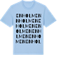 Blue Soul t-shirt med Enholmen ordlek t-shirt