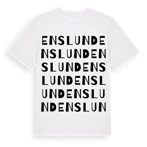 Enslund ordlek t-shirt – ekologisk bomull t-shirt från Pinshirt