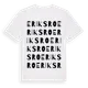 White t-shirt med Eriksro ordlek t-shirt