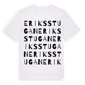 Eriksstugan ordlek t-shirt – ekologisk bomull t-shirt från Pinshirt