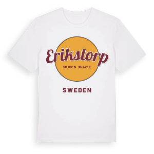 Erikstorp cirkel t-shirt – ekologisk bomull t-shirt från Pinshirt