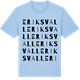 Blue Soul t-shirt med Eriksvall ordlek t-shirt