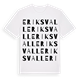 White t-shirt med Eriksvall ordlek t-shirt