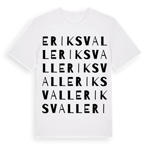 Eriksvall ordlek t-shirt – ekologisk bomull t-shirt från Pinshirt
