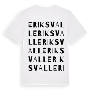 Eriksvall ordlek t-shirt – ekologisk bomull t-shirt från Pinshirt