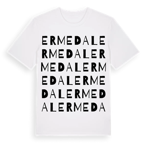 Ermedal ordlek t-shirt – ekologisk bomull t-shirt från Pinshirt