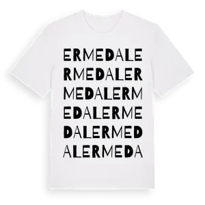Ermedal ordlek t-shirt – ekologisk bomull t-shirt från Pinshirt