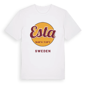 Esta cirkel t-shirt – ekologisk bomull t-shirt från Pinshirt