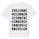 White t-shirt med Eveberg ordlek t-shirt
