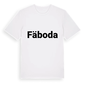 Fäboda fetstil t-shirt – ekologisk bomull t-shirt från Pinshirt