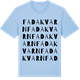 Blue Soul t-shirt med Fada kvarn ordlek t-shirt