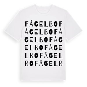 Fågelbo ordlek t-shirt – ekologisk bomull t-shirt från Pinshirt