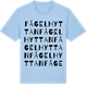Blue Soul t-shirt med Fågelhyttan ordlek t-shirt