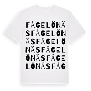 Fågelönäs ordlek t-shirt – ekologisk bomull t-shirt från Pinshirt