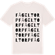 Vintage White t-shirt med Fågeltorp ordlek t-shirt