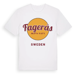 Fagerås cirkel t-shirt – ekologisk bomull t-shirt från Pinshirt