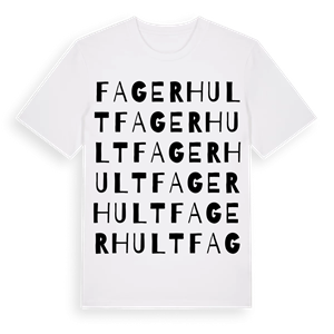 Fagerhult ordlek t-shirt – ekologisk bomull t-shirt från Pinshirt